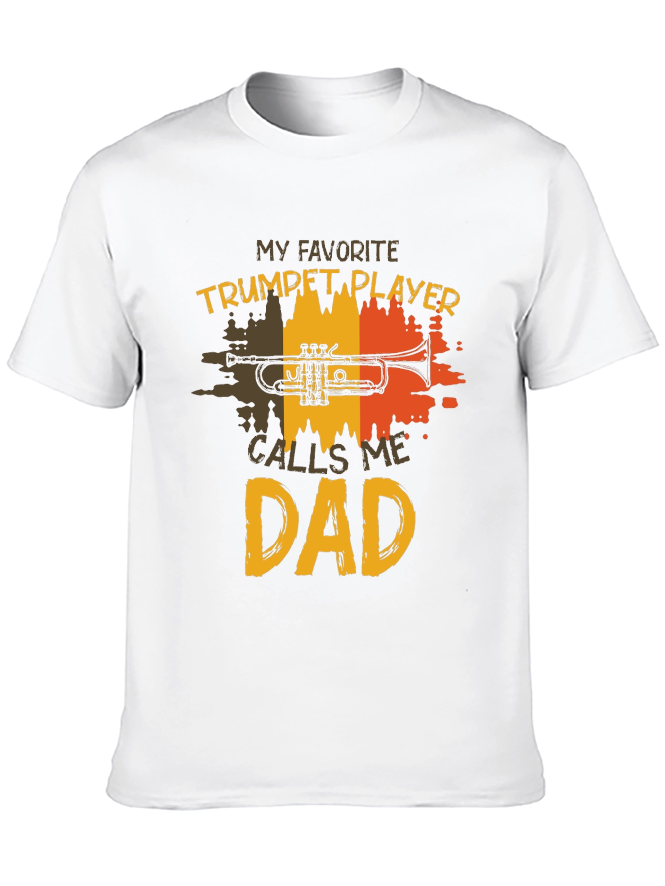 Trumpet Player Dad T-Shirt - Musical Fathers Day Gift