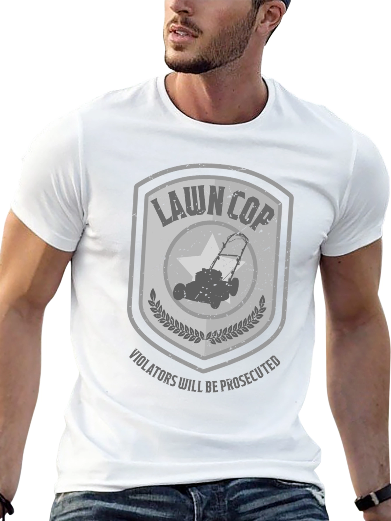 Lawn Cop T-Shirt - Enforce Lawn Order!