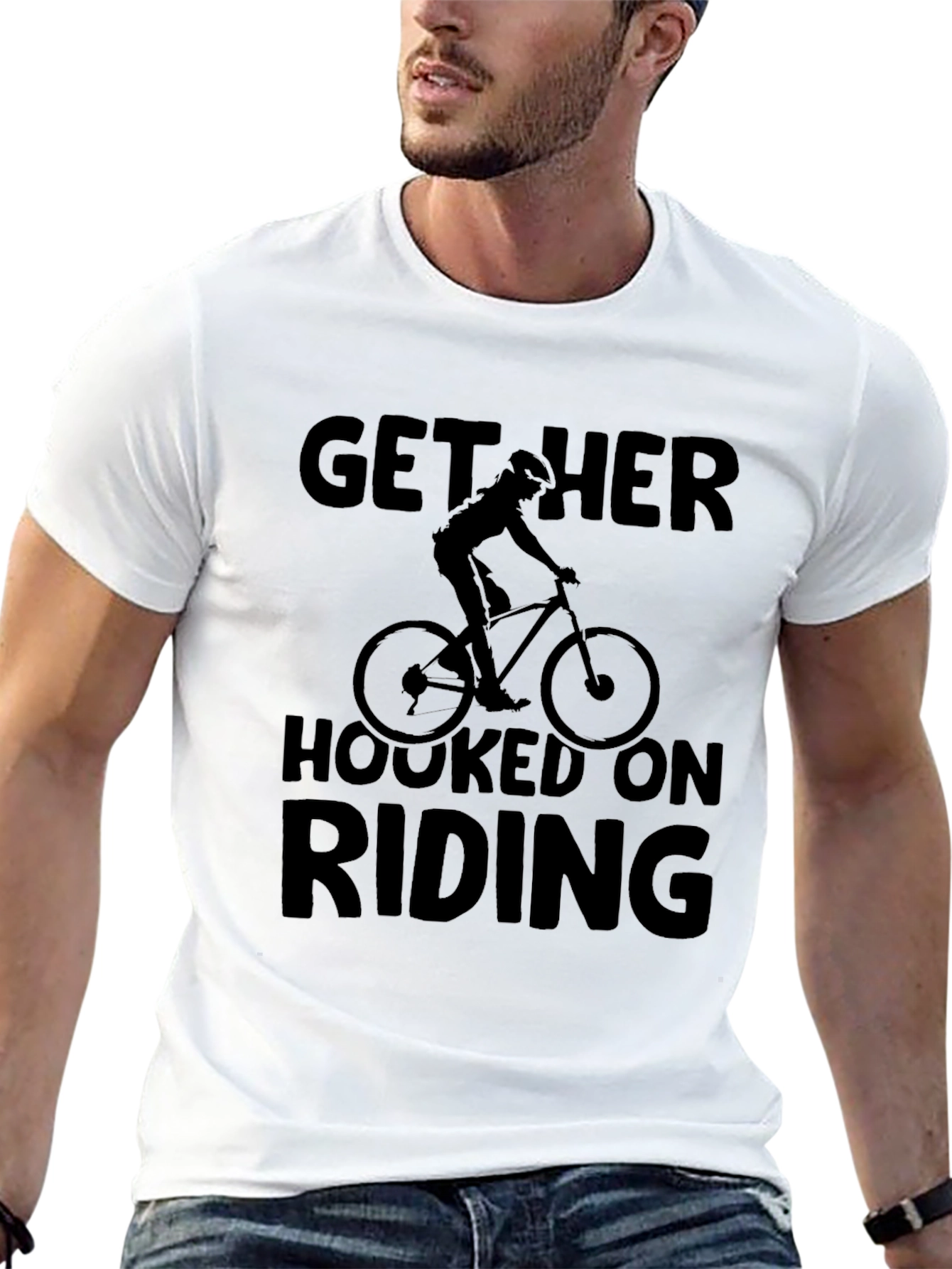 Get Her Hooked On Riding - Mens T-Shirt