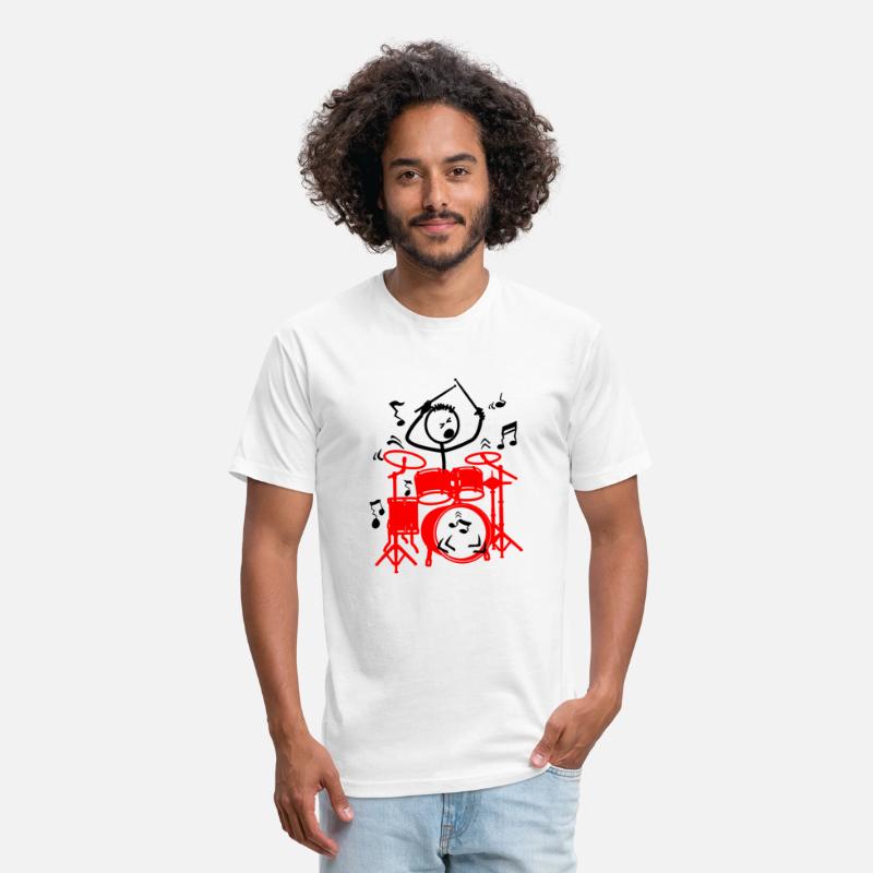 red drum set drummer
