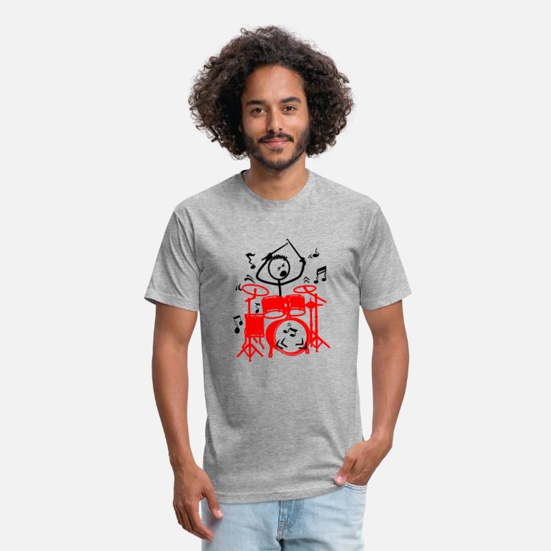 red drum set drummer