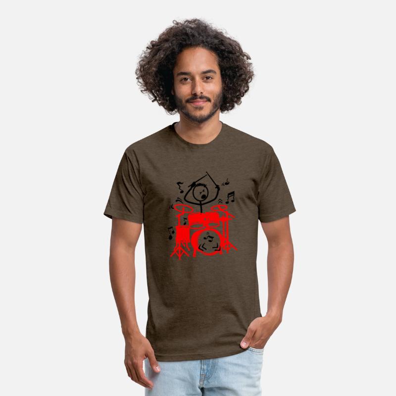 red drum set drummer