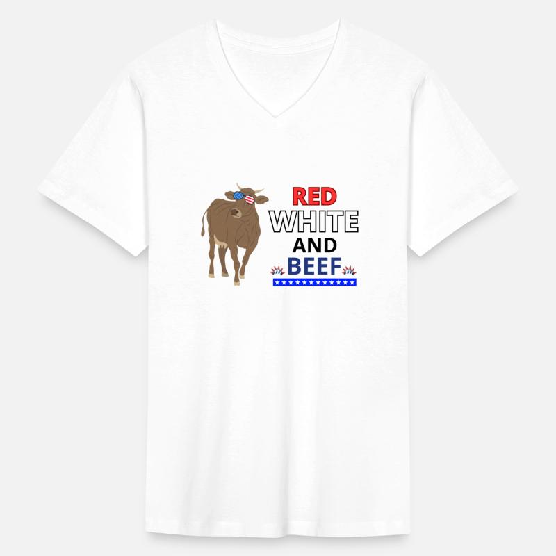 Red white and beef 4th of July