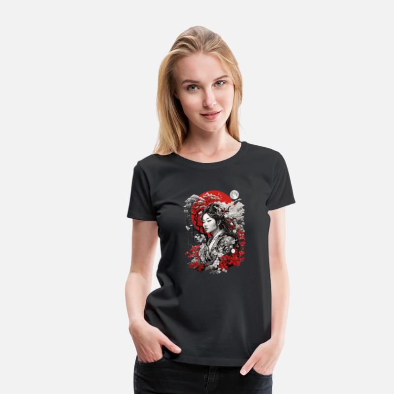 Red White Black Asian Design