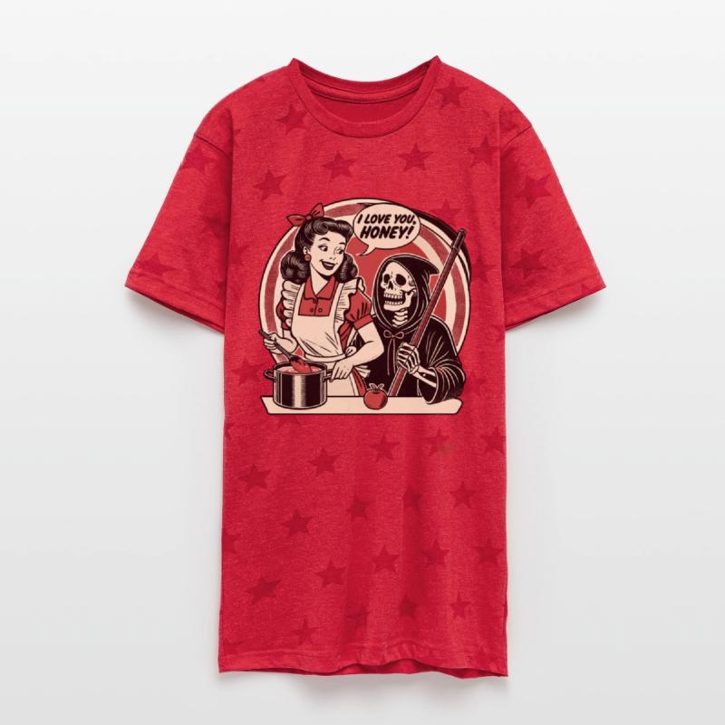 Retro Love: Skeleton & Housewife Cooking