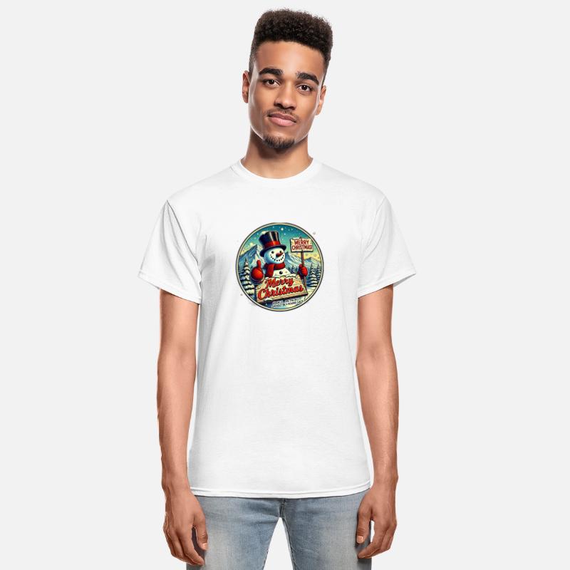 Retro Snowman Postcard Design - Christmas Gifts Ed