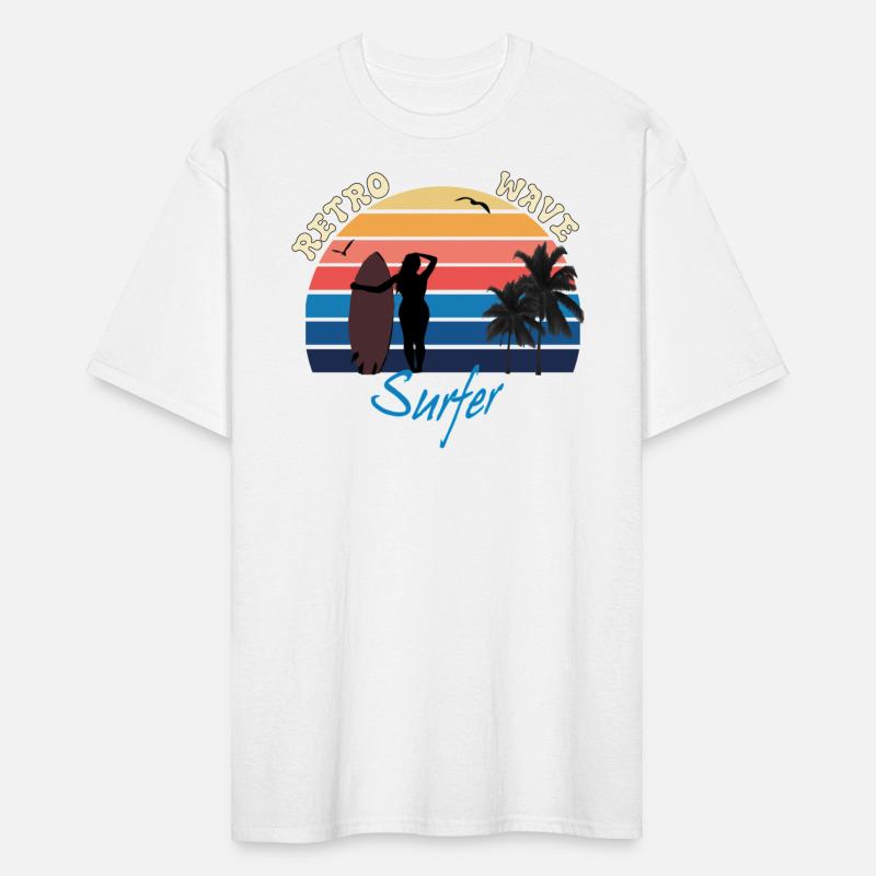 retro wave surfer