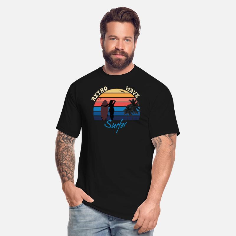 retro wave surfer