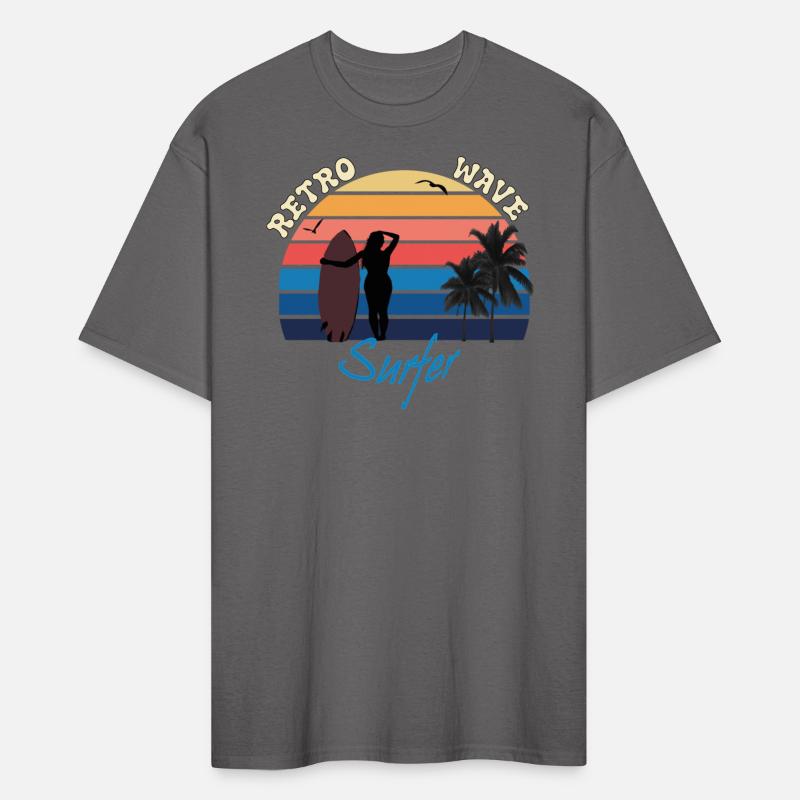 retro wave surfer