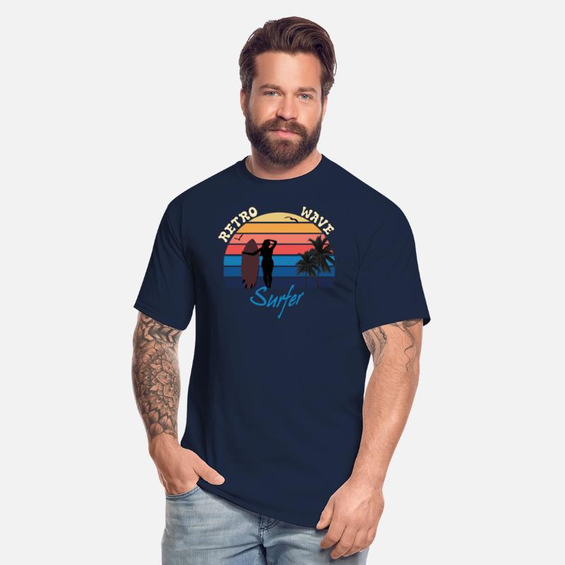 retro wave surfer