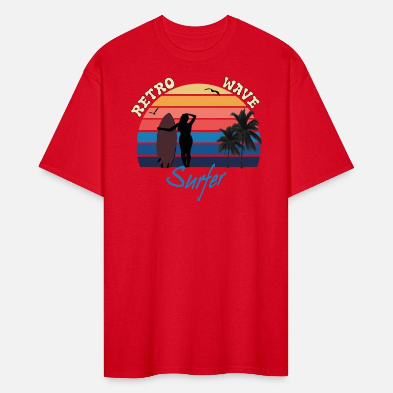 retro wave surfer