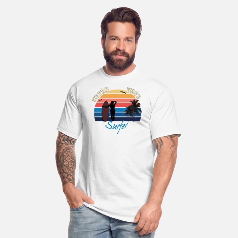 retro wave surfer