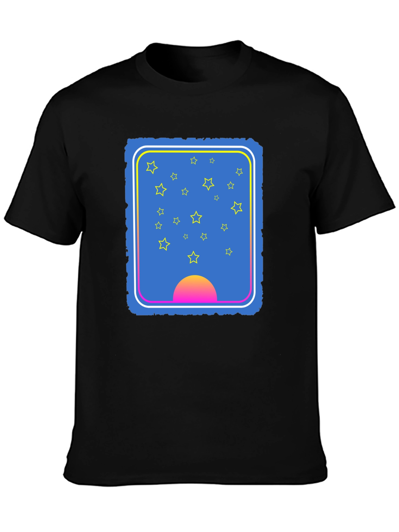 Stars & Sunset Graphic Tee - Unique Design