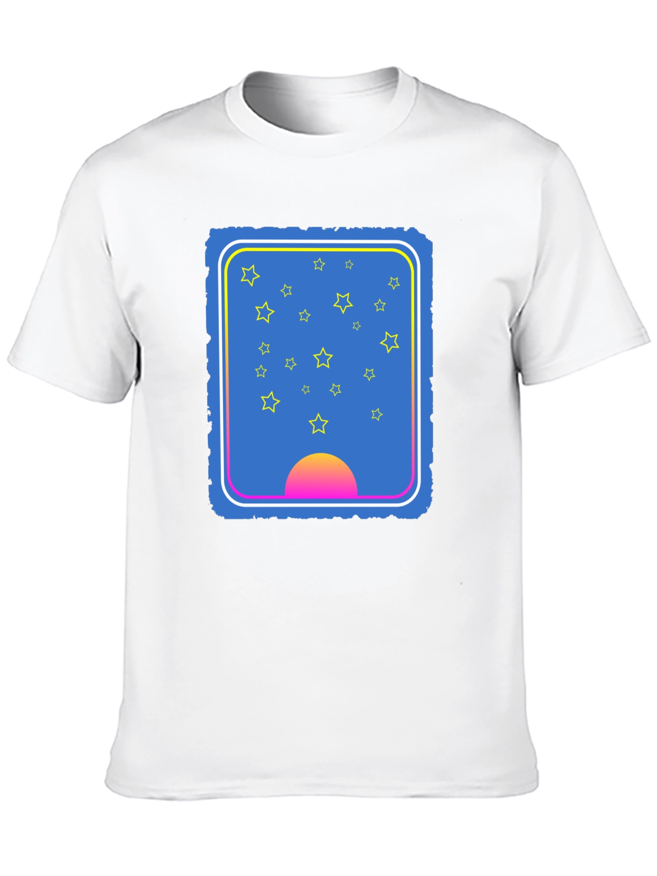 Stars & Sunset Graphic Tee - Unique Design