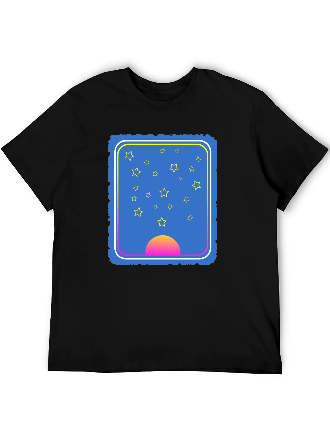 Stars & Sunset Graphic Tee - Unique Design