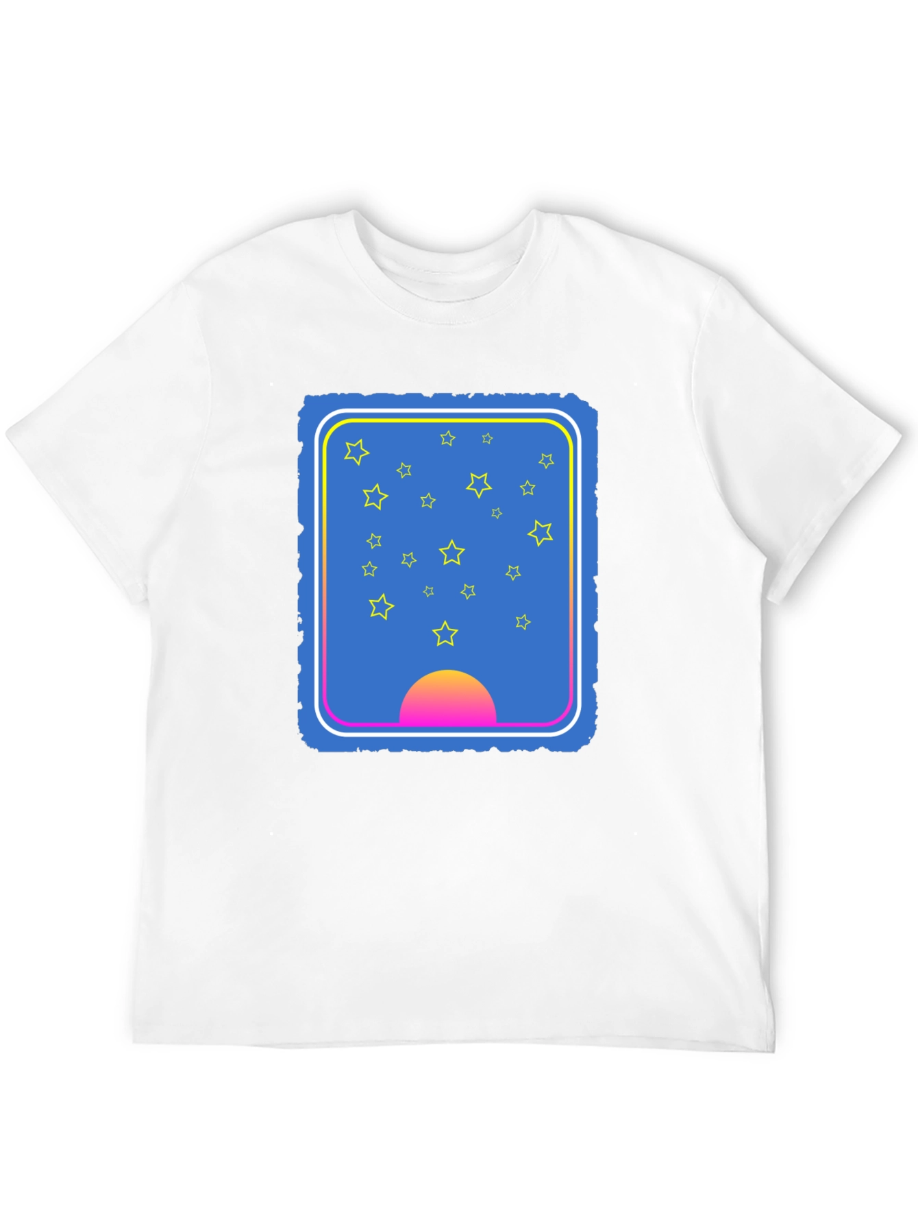 Stars & Sunset Graphic Tee - Unique Design