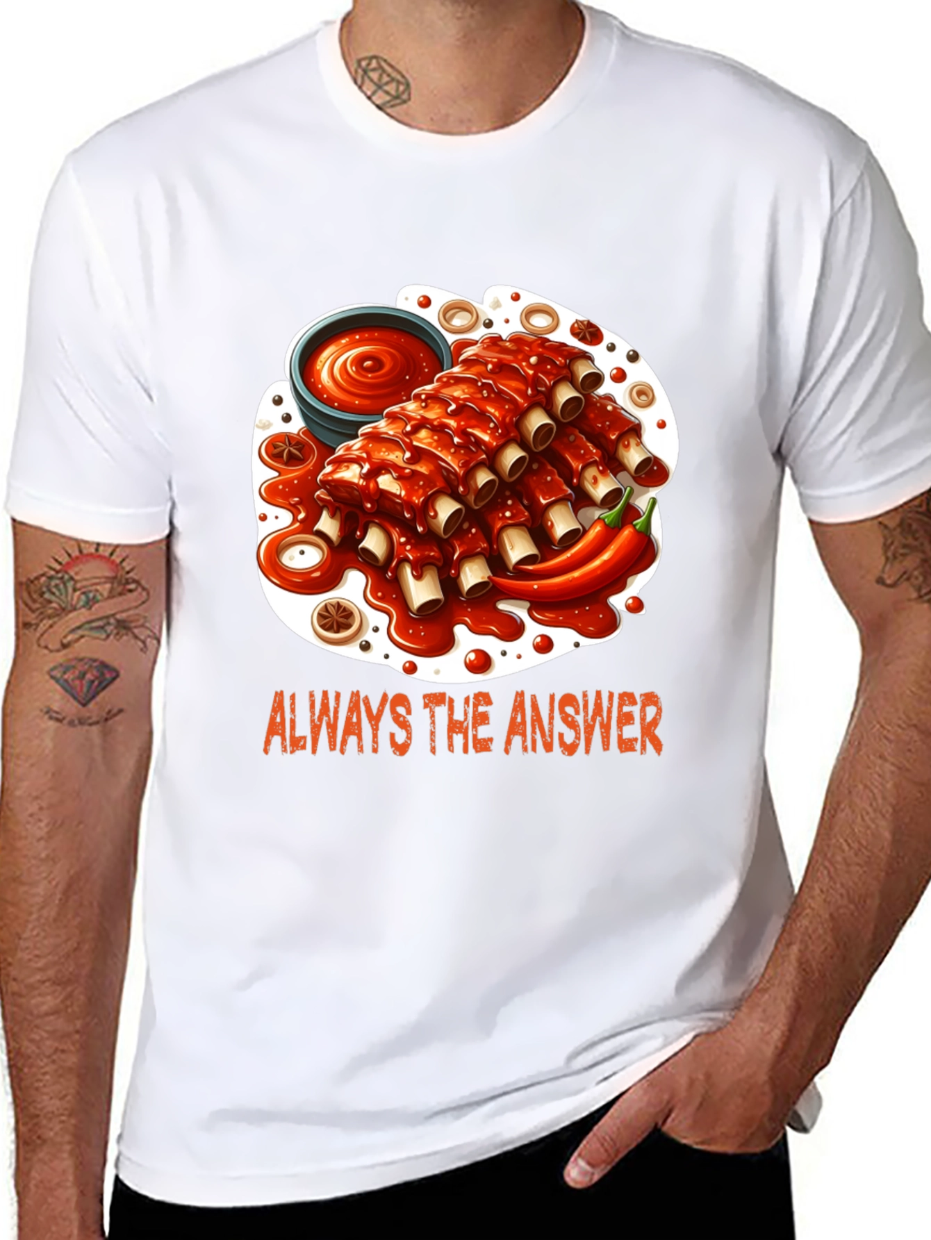 Ribs Graphic T-Shirt - Always the Answer