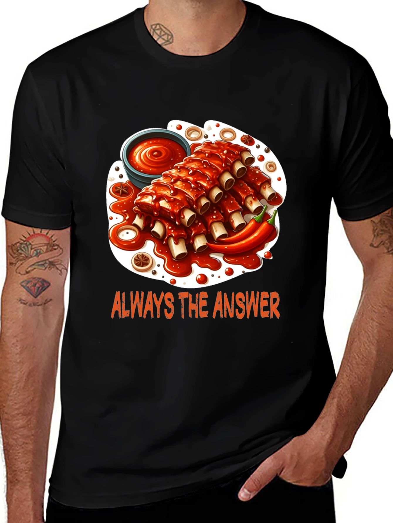 Ribs Graphic T-Shirt - Always the Answer