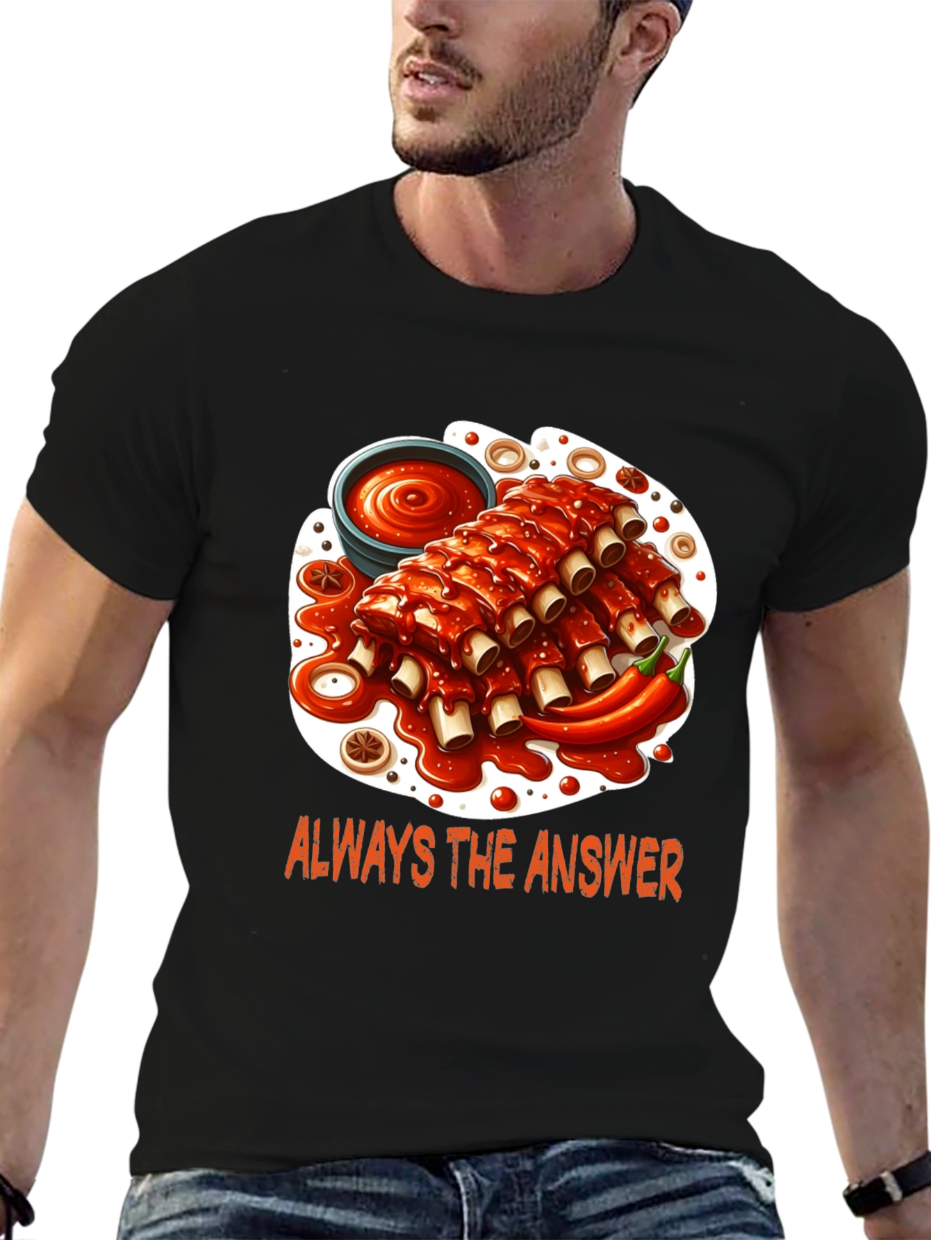 Ribs Graphic T-Shirt - Always the Answer