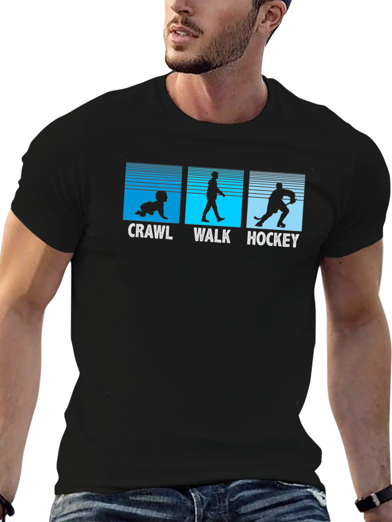 Crawl Walk Hockey T-Shirt - Evolution Tee