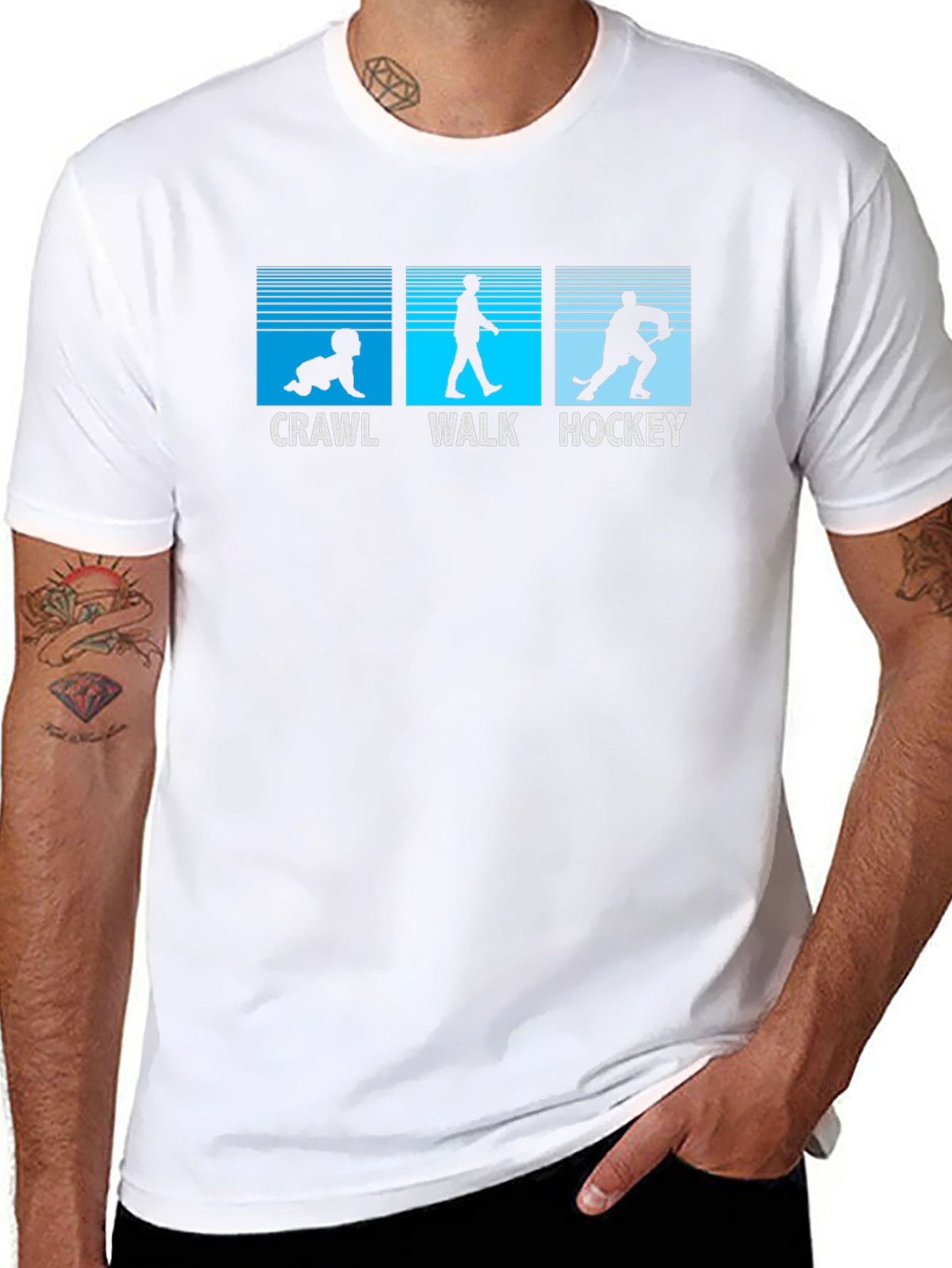 Crawl Walk Hockey T-Shirt - Evolution Tee
