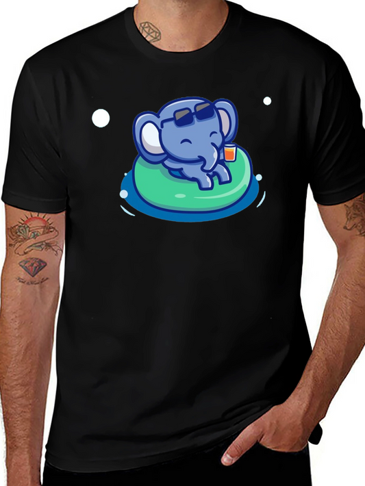 Cute Elephant Pool Party T-Shirt - Summer Vibes