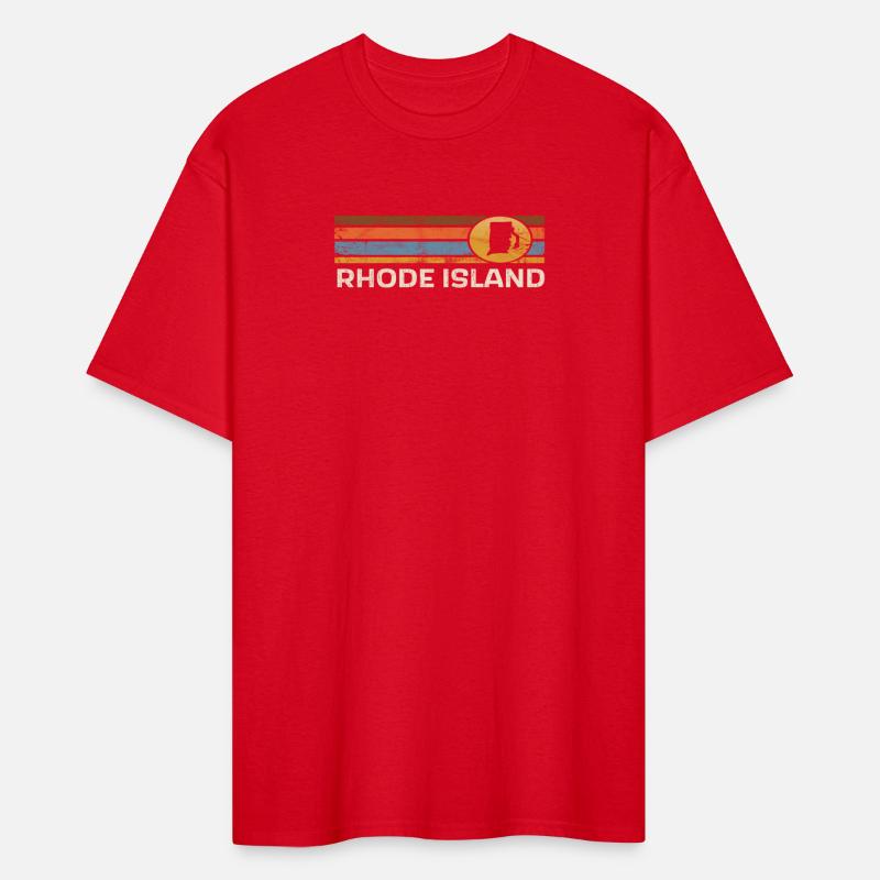 Rhode Island Us State Map Stripes