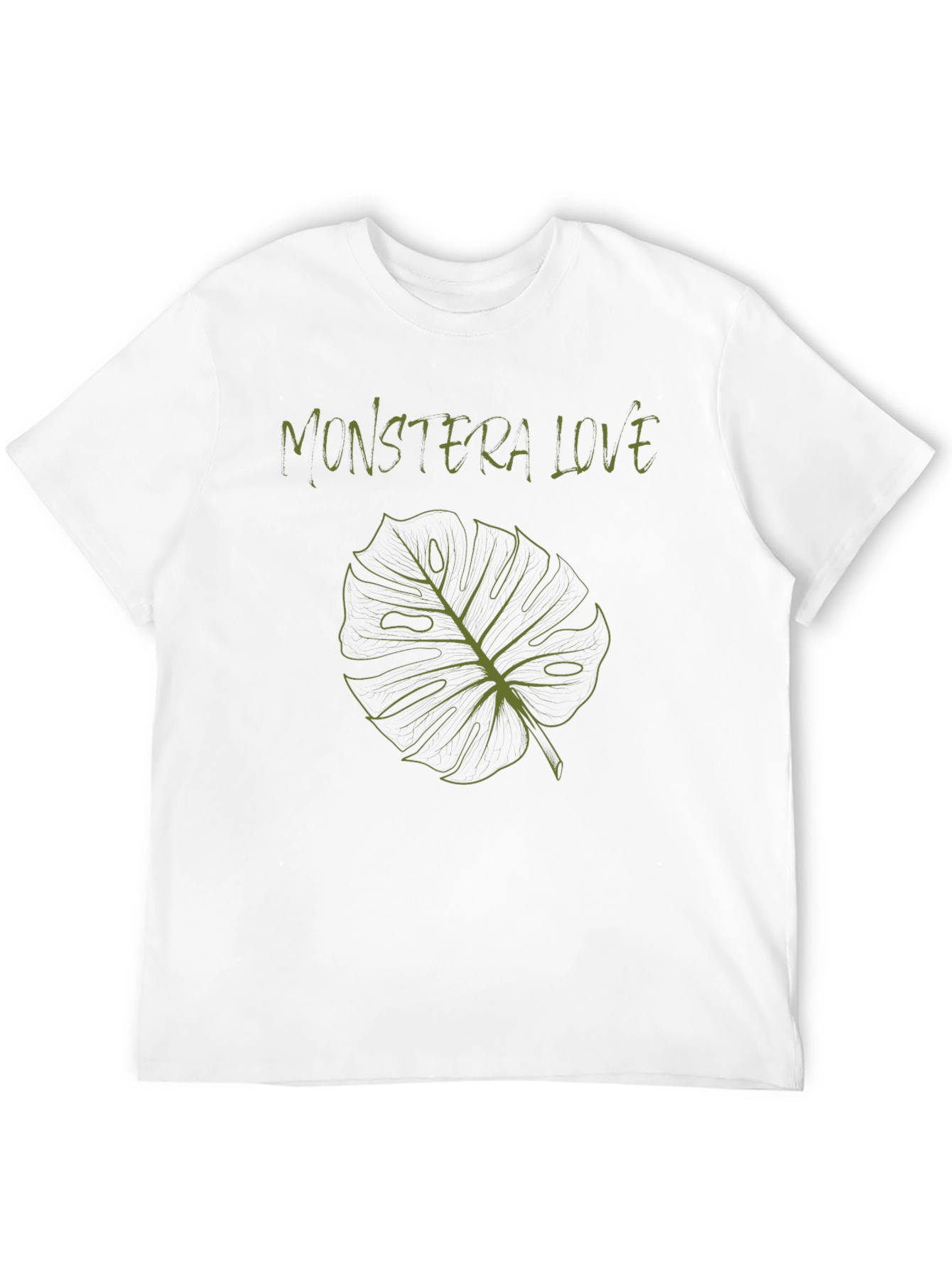 Monstera Love T-Shirt - Black Botanical Tee