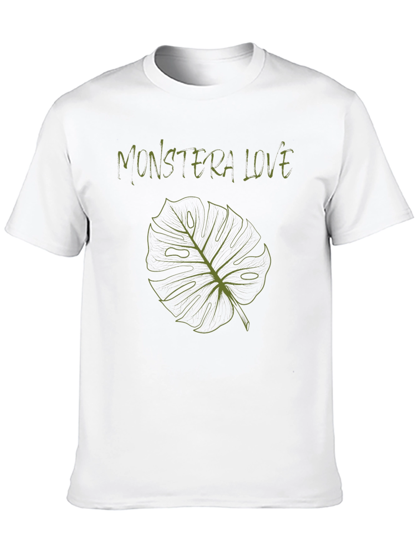 Monstera Love T-Shirt - Black Botanical Tee