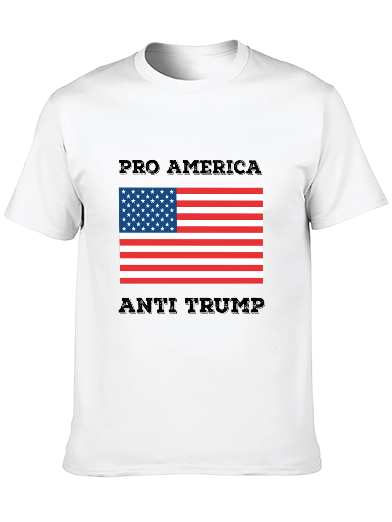 Pro America Anti Trump Graphic T-Shirt
