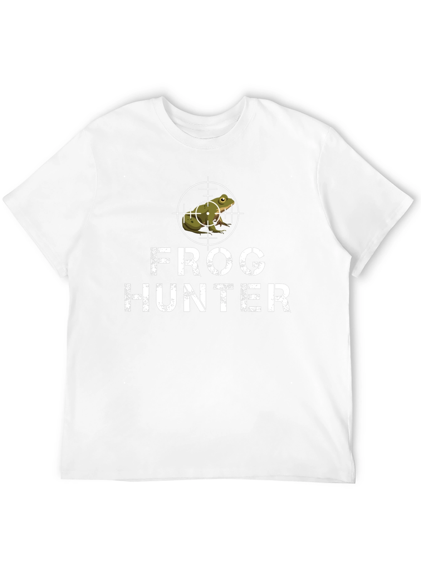 Frog Hunter Graphic Tee - Black Cotton T-Shirt