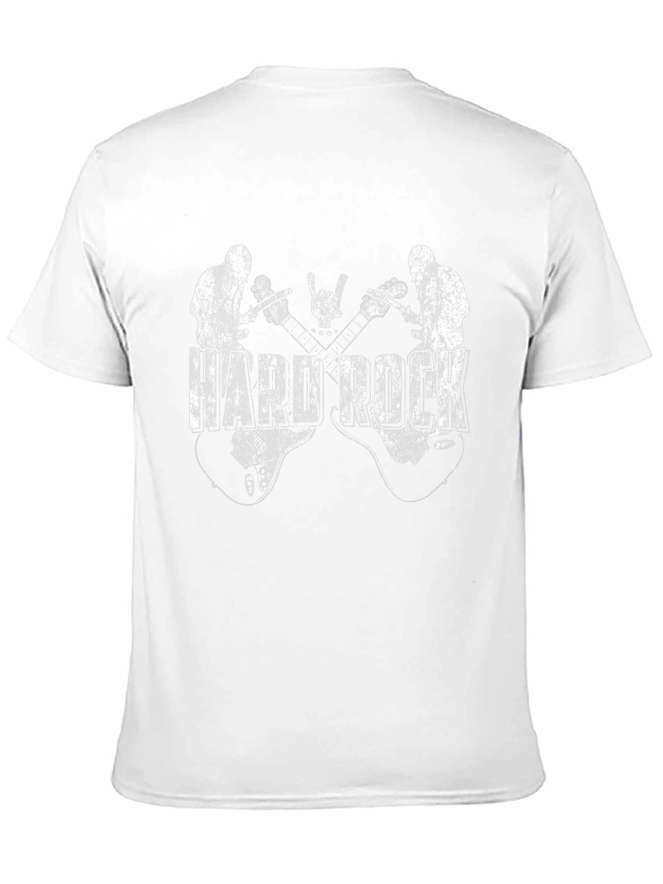 Hard Rock Band Graphic Tee - Black Cotton T-Shirt