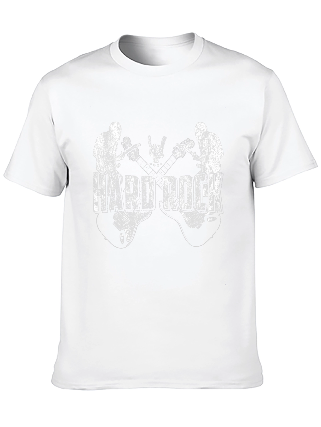 Hard Rock Band Graphic Tee - Black Cotton T-Shirt