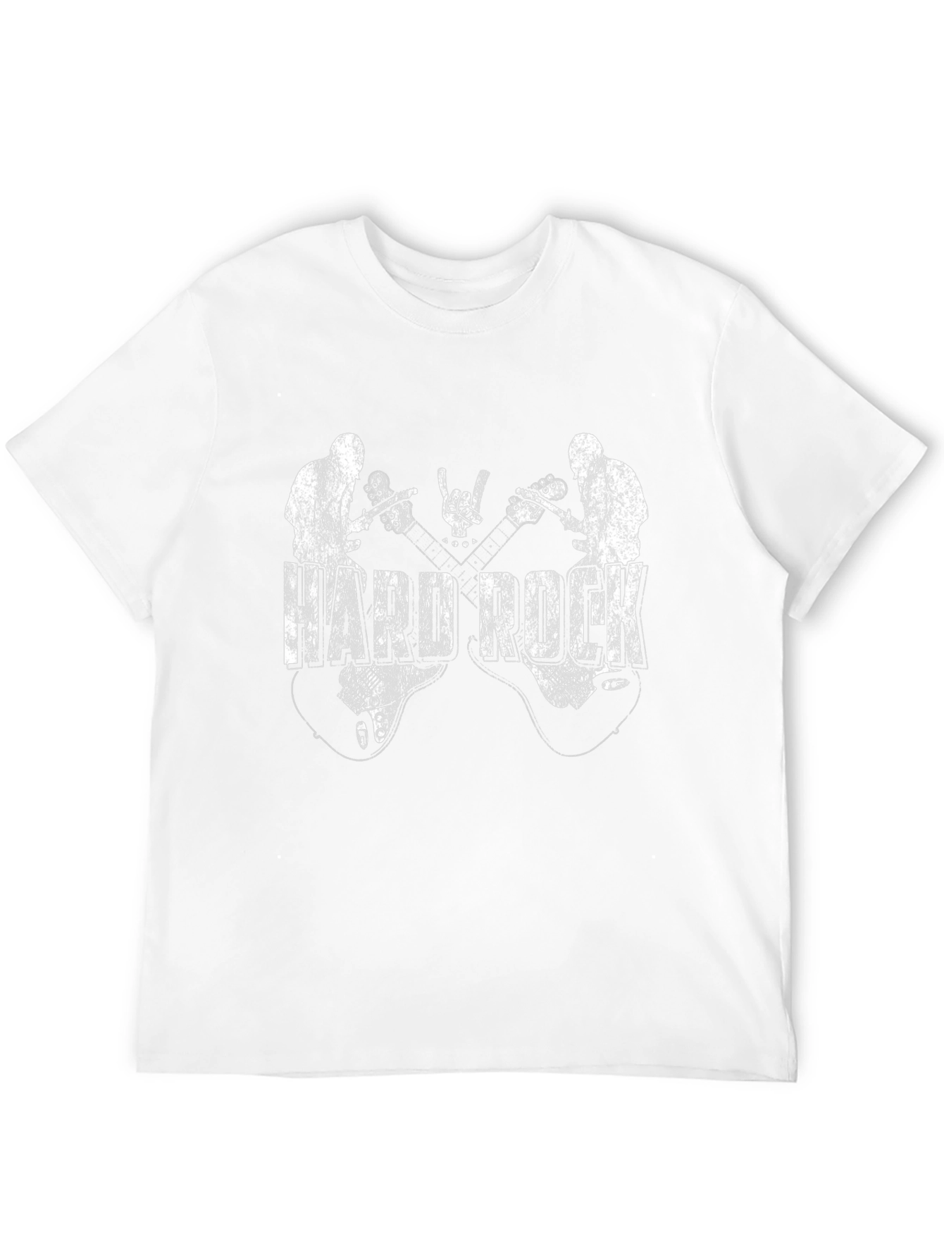 Hard Rock Band Graphic Tee - Black Cotton T-Shirt