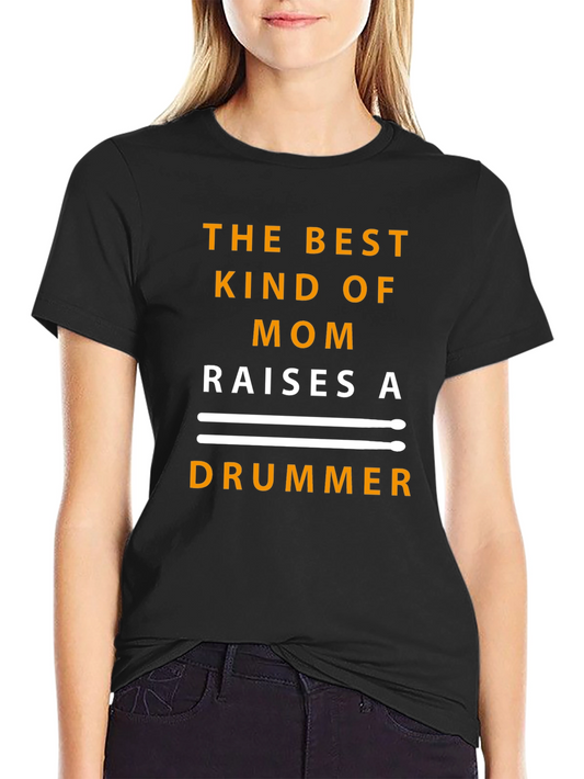 Drummer Mom Graphic T-Shirt