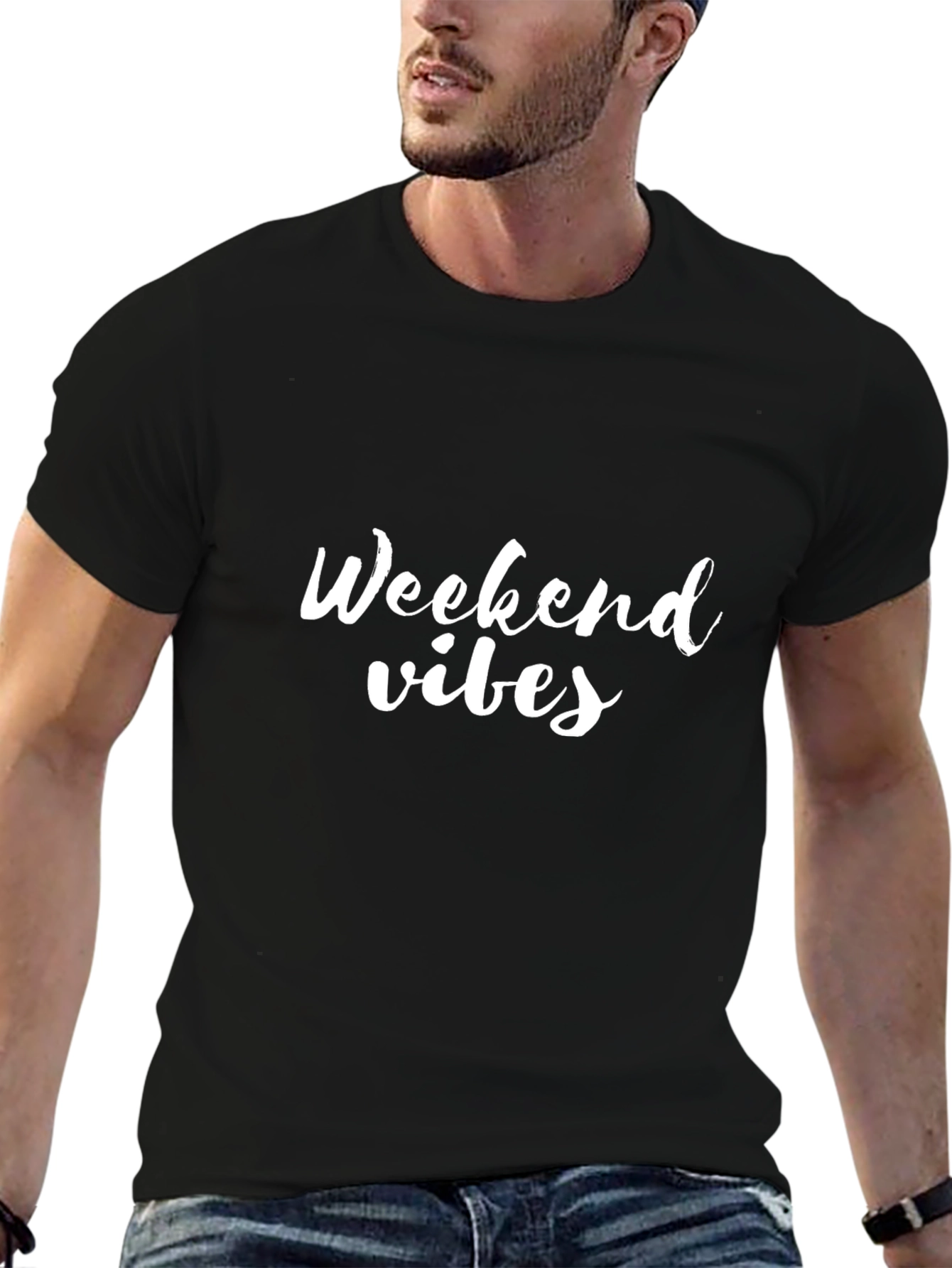 Weekend Vibes Graphic Tee - Casual Style