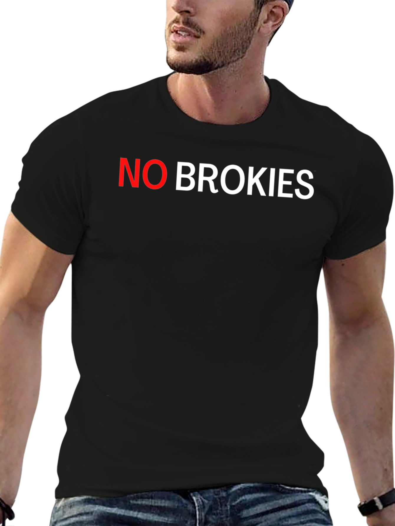 No Brokies Black T-Shirt