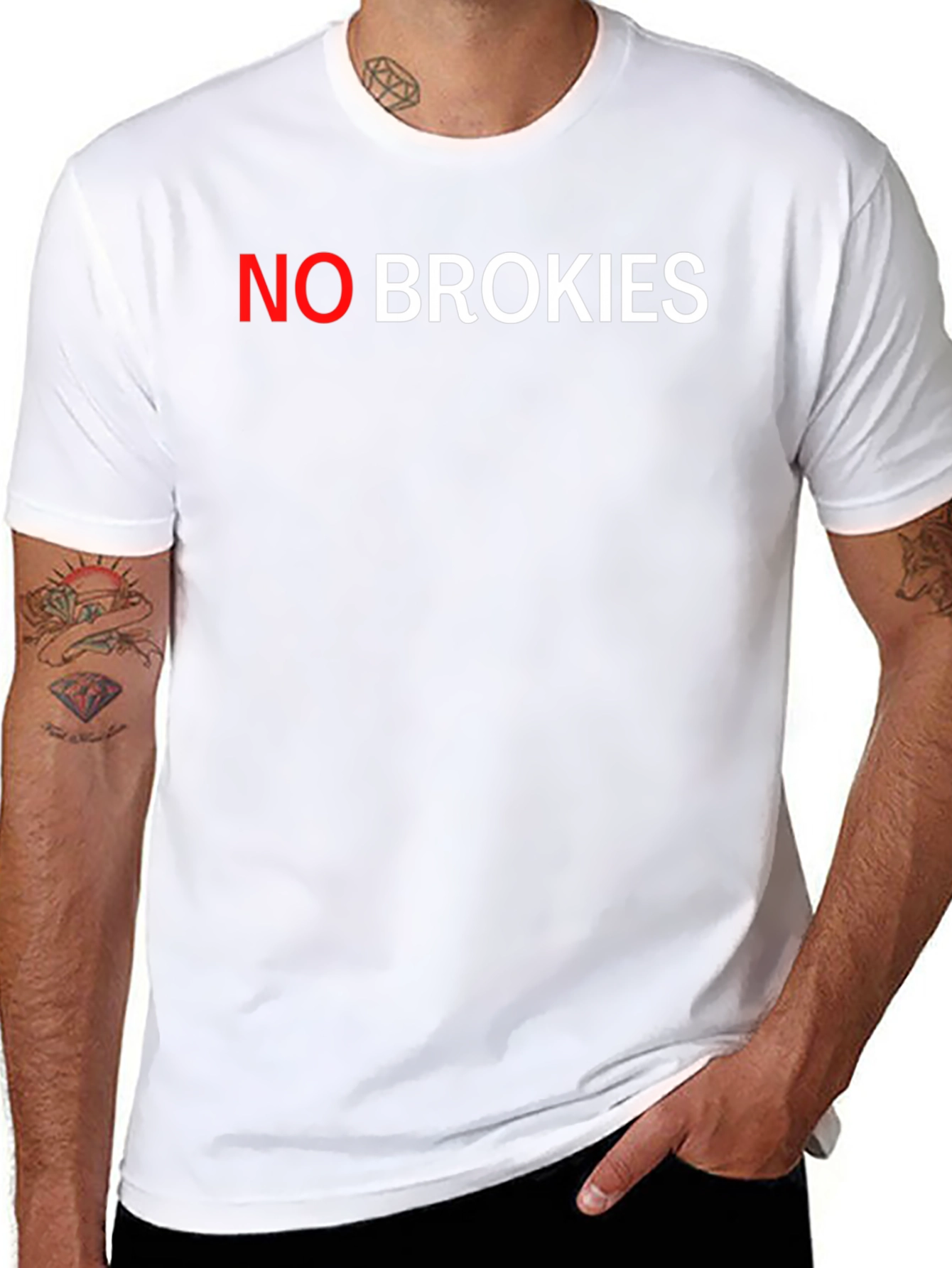 No Brokies Black T-Shirt