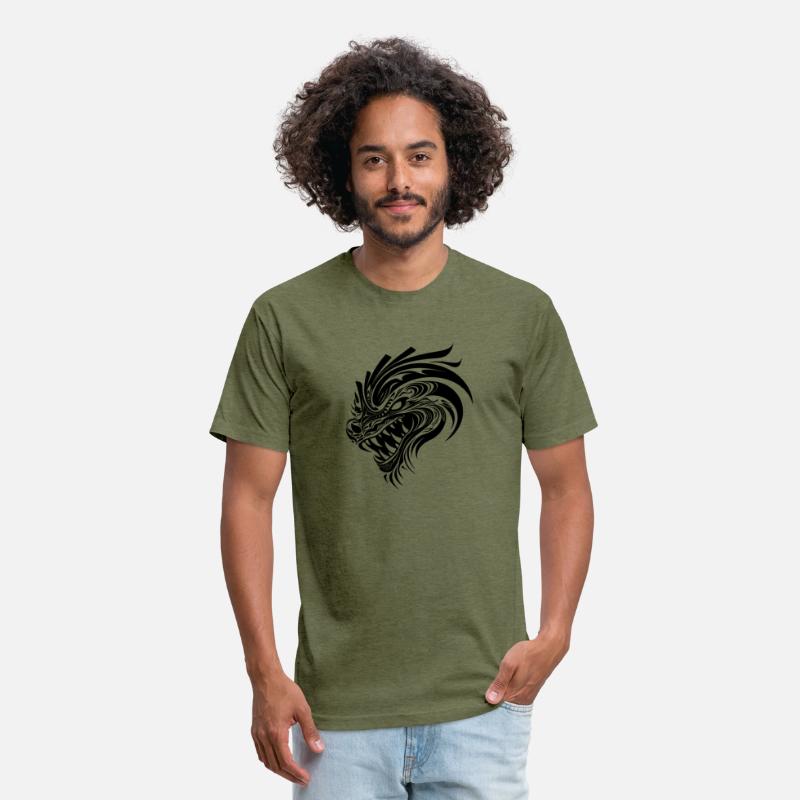 Roaring Chinese Dragon In Tattoo Style