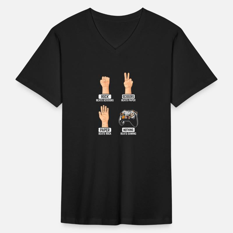 Rock Paper Scissors Nothing Beats Gaming Funny Gam