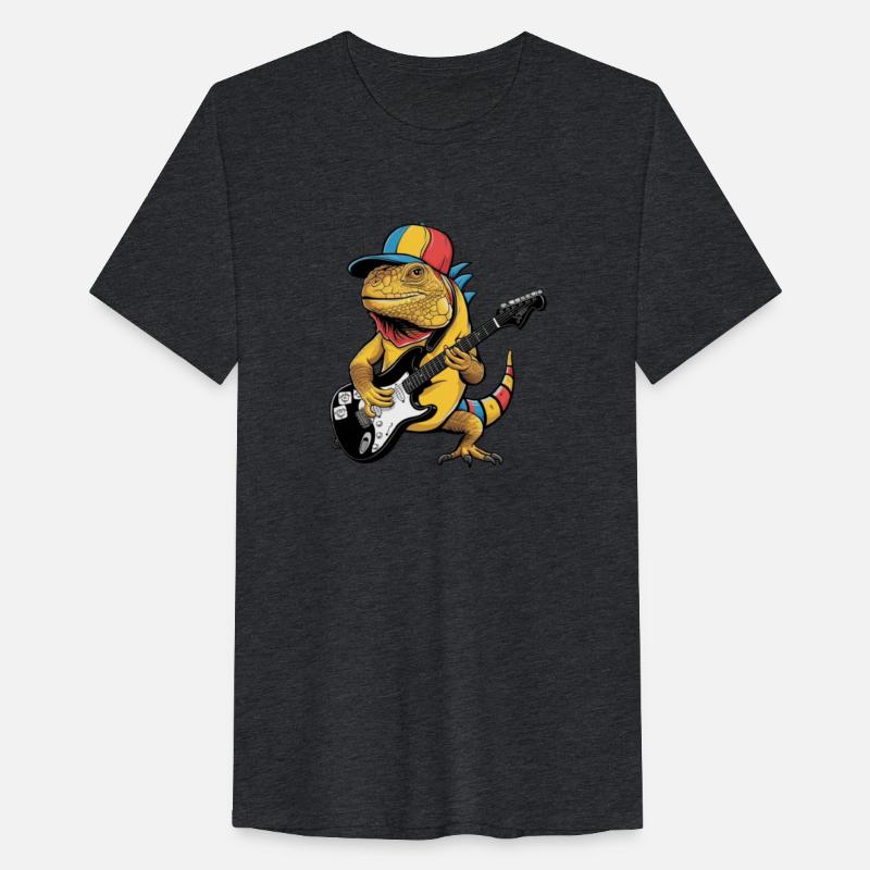 Rockin' Ribbits: Frog Guitarist - Funky Art Piece