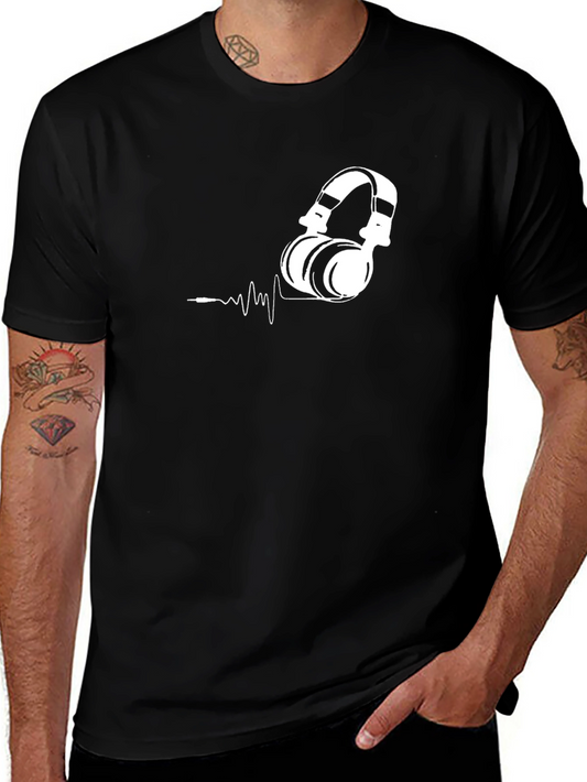Headphone Graphic Tee - Music Lovers Style