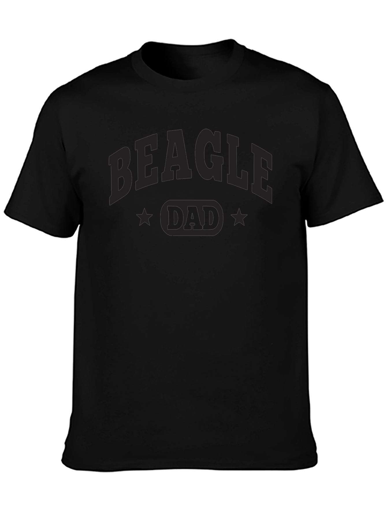 Beagle Dad Black T-Shirt - Dog Lover Apparel