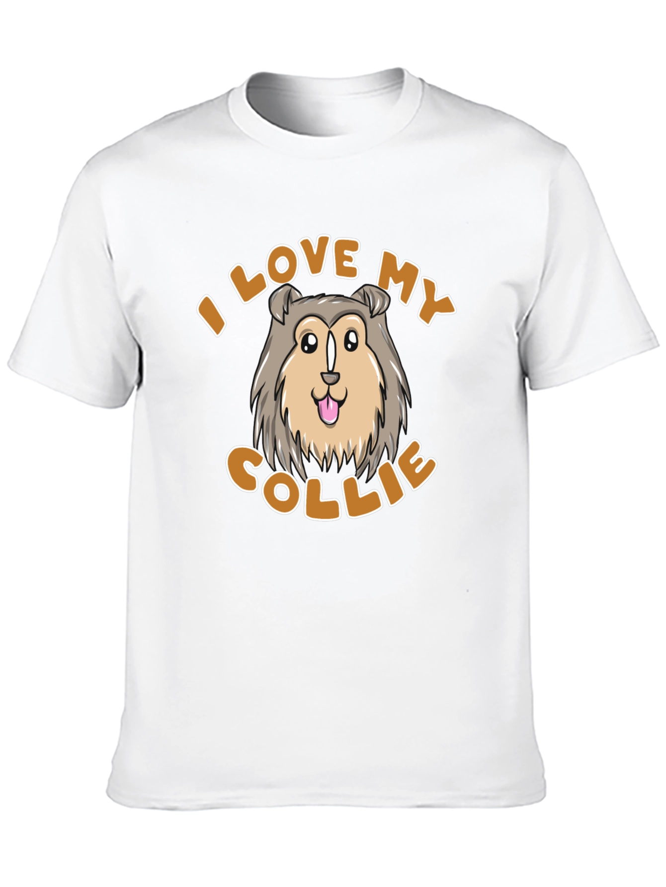 I Love My Collie T-Shirt - Cute Dog Design