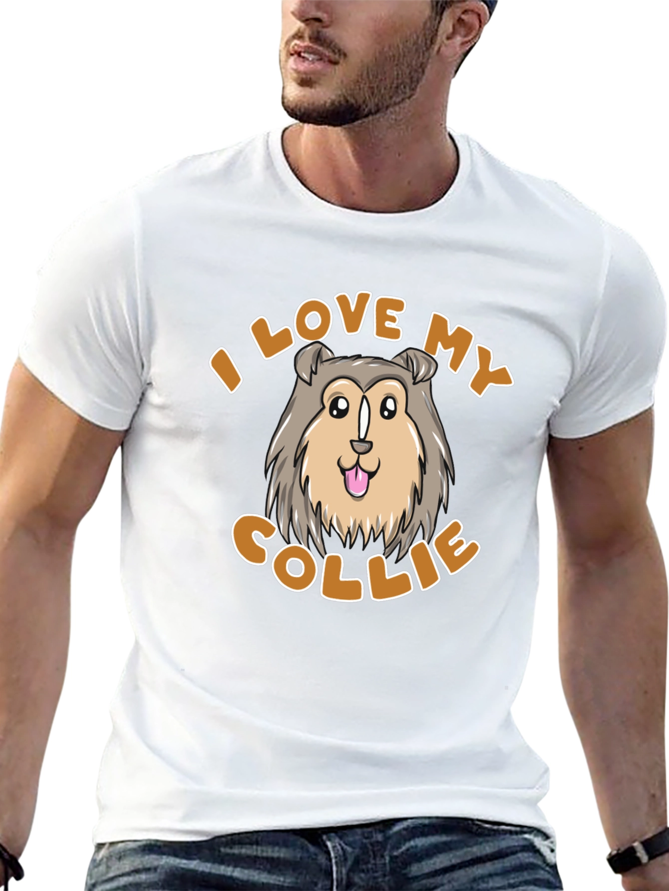 I Love My Collie T-Shirt - Cute Dog Design