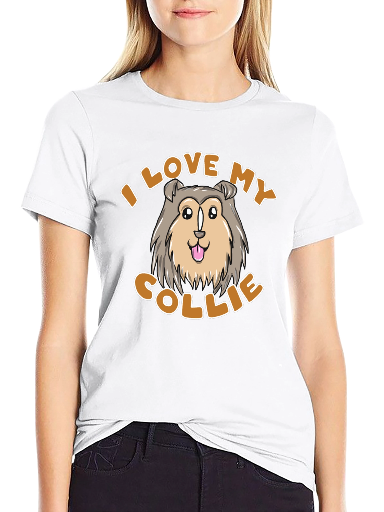 I Love My Collie T-Shirt - Cute Dog Design