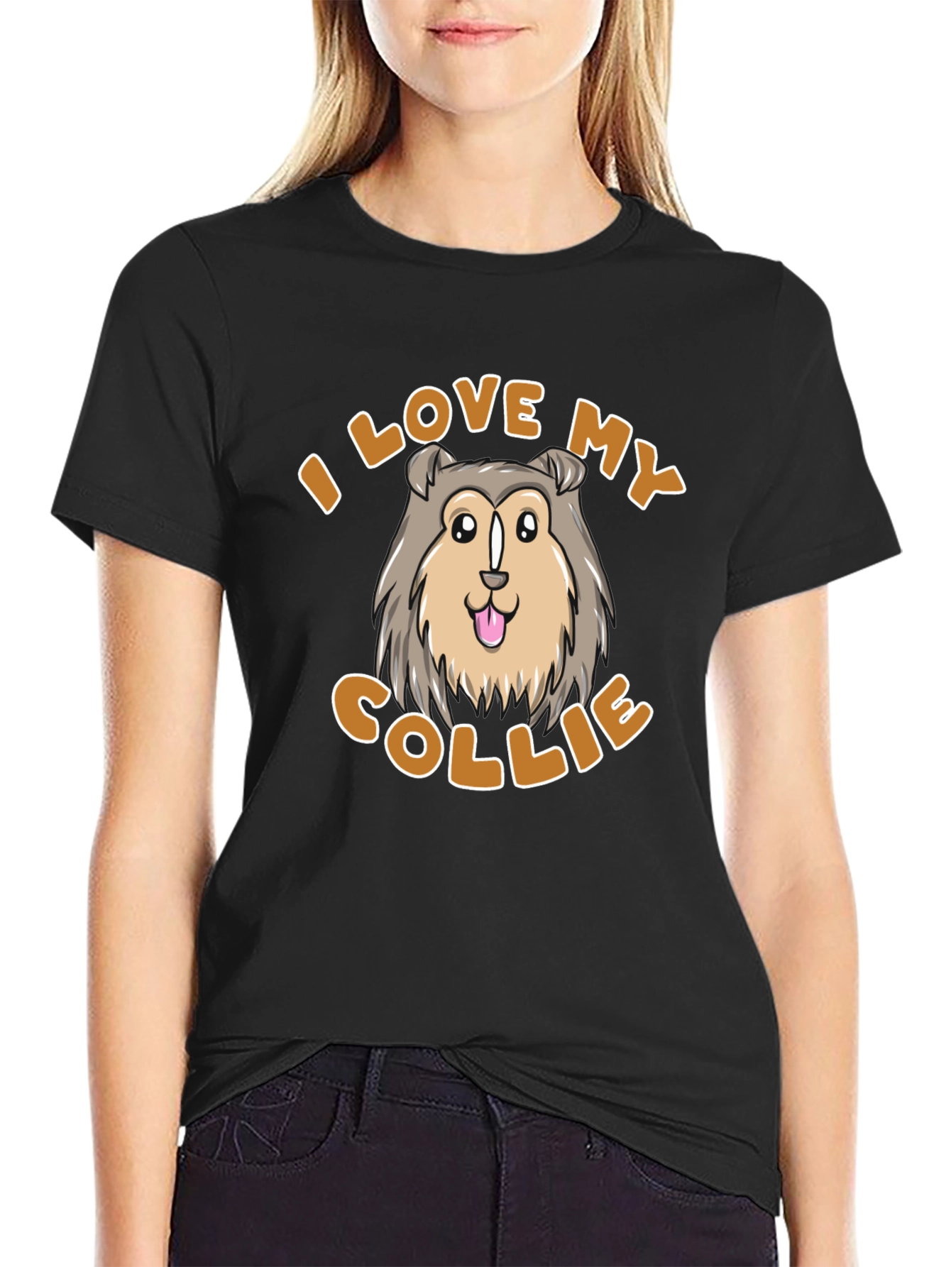 I Love My Collie T-Shirt - Cute Dog Design