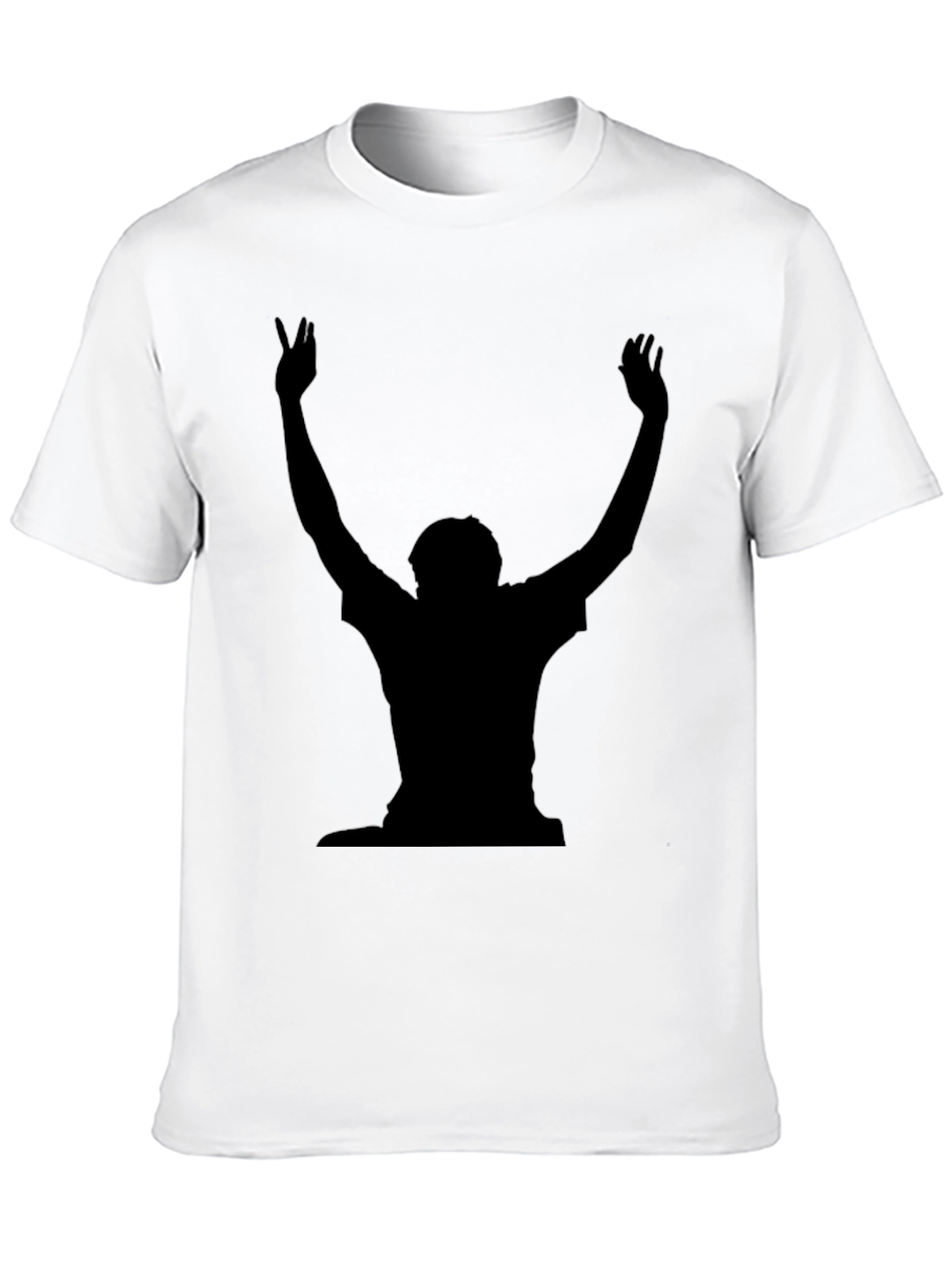 Silhouette Gesture Graphic Tee - Black