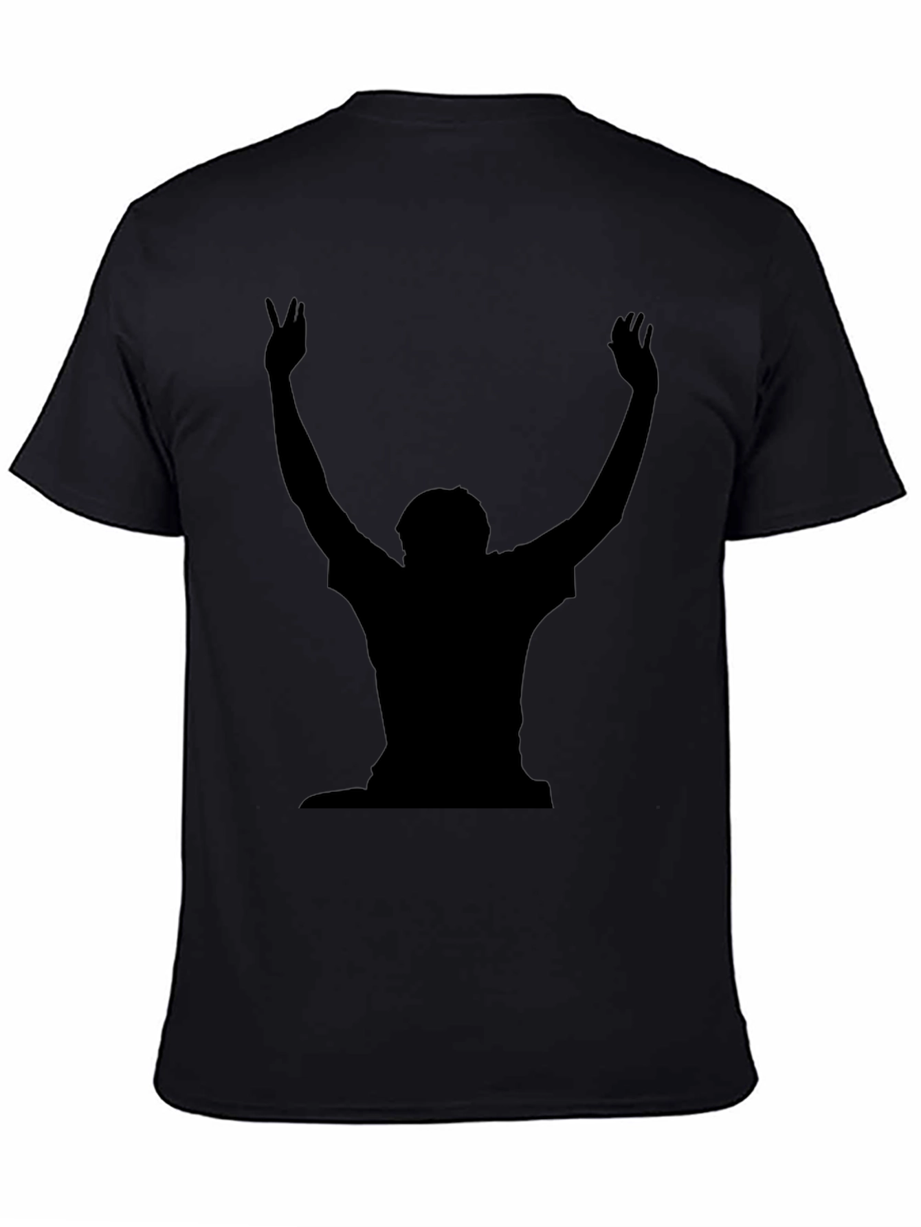 Silhouette Gesture Graphic Tee - Black