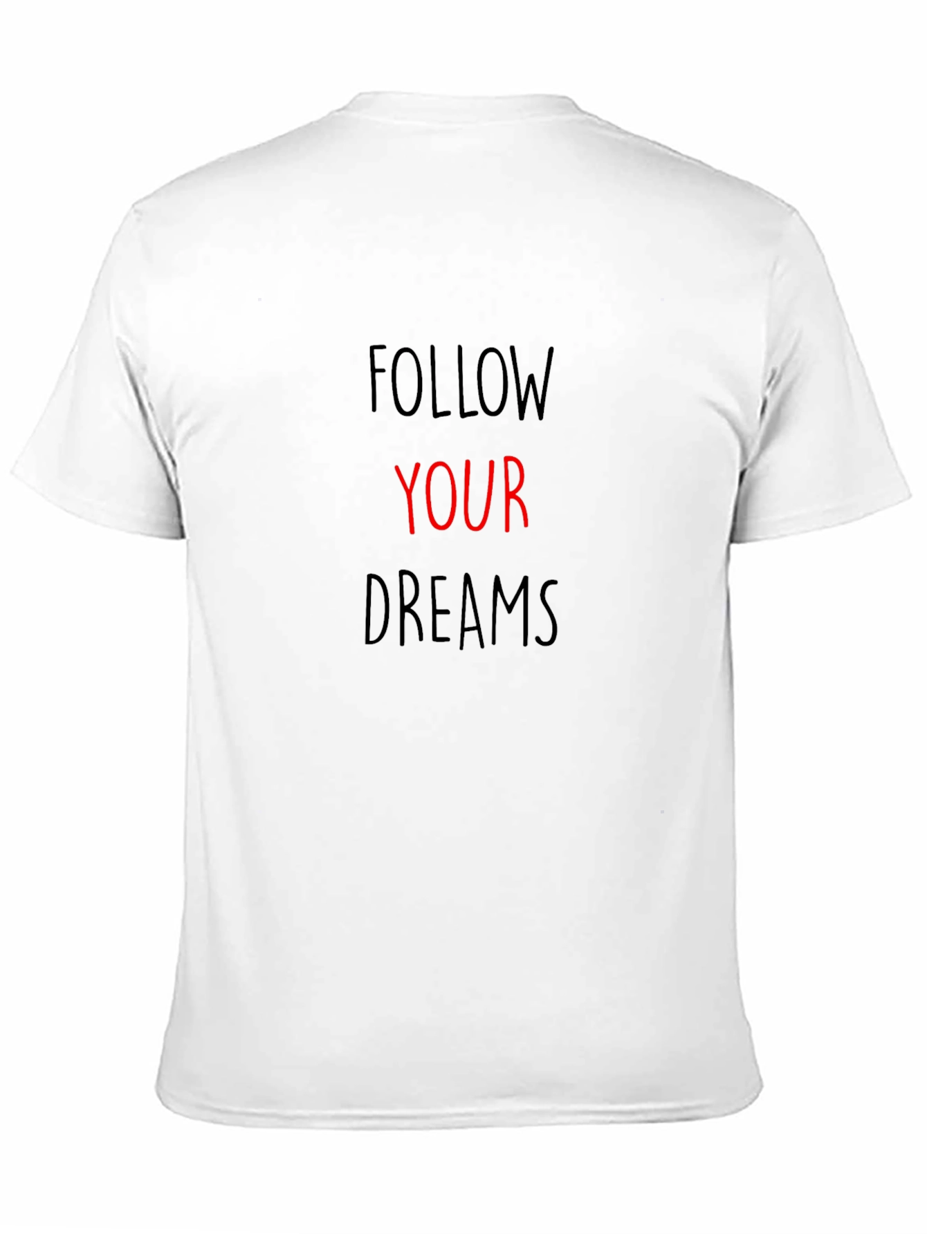 Follow Your Dreams Black Graphic T-Shirt